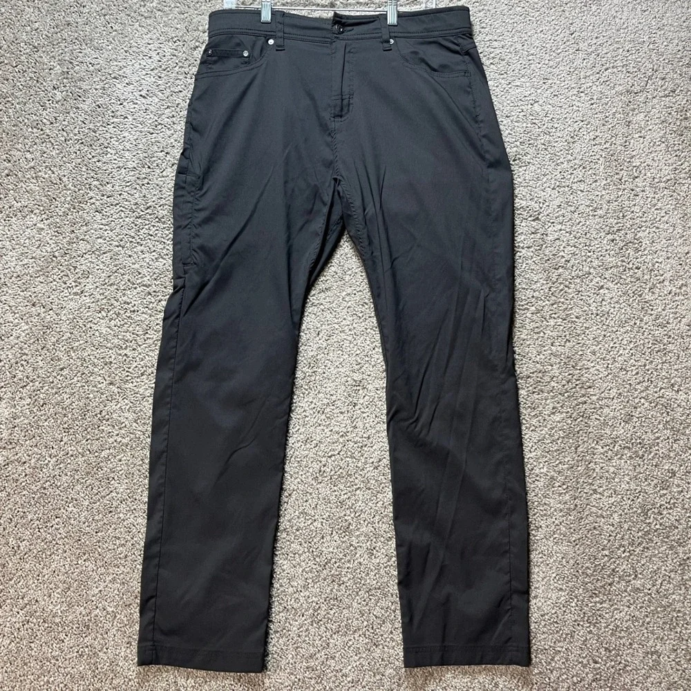 Gerry Outdoor Adventure Pants Mens 34x32 Gray Stretch Waistband 5-Pocket EUC